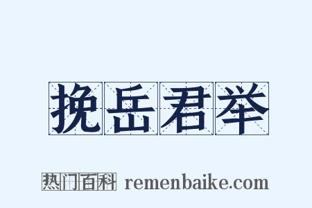 挽岳君举是什么意思的图片